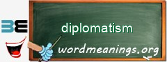 WordMeaning blackboard for diplomatism